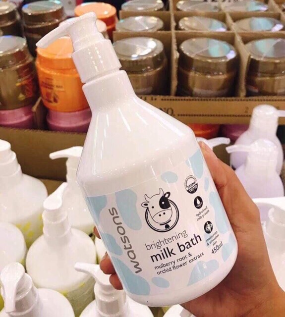 🎀🎀SỮA TẮM TRẮNG DA CON BÒ WATSON MILK BATH THÁI LAN