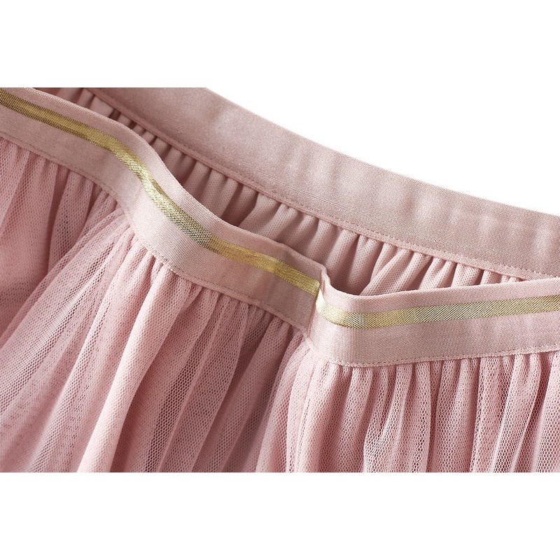 Chân váy xòe chữ A lưng cao phối lông vũ thời trang mùa thu mới 2023 dành cho nữ