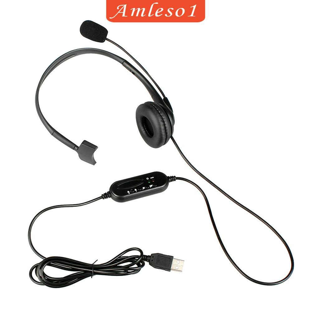 Tai Nghe Usb Chống Ồn Amleso1 Cho Máy Tính