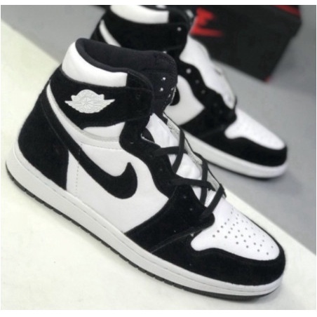 GiàyThể Thao,Giày sneaker,Giày JD1 Trắng Đen Panda Cao Cổ Full Box