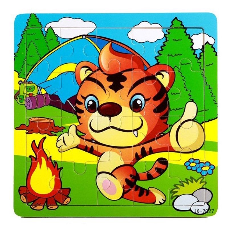 Tranh ghép gỗ 20 mảnh có khung nền🧩🧩🧩