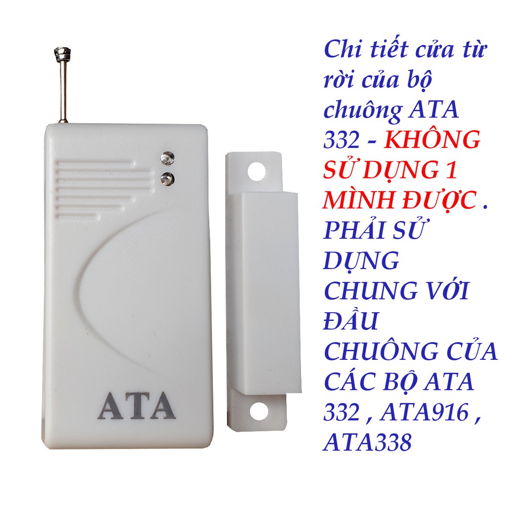 Chi tiết cửa từ rời của bộ chuông cửa từ báo khách ATA 332 (  không sử dụng 1 mình được )