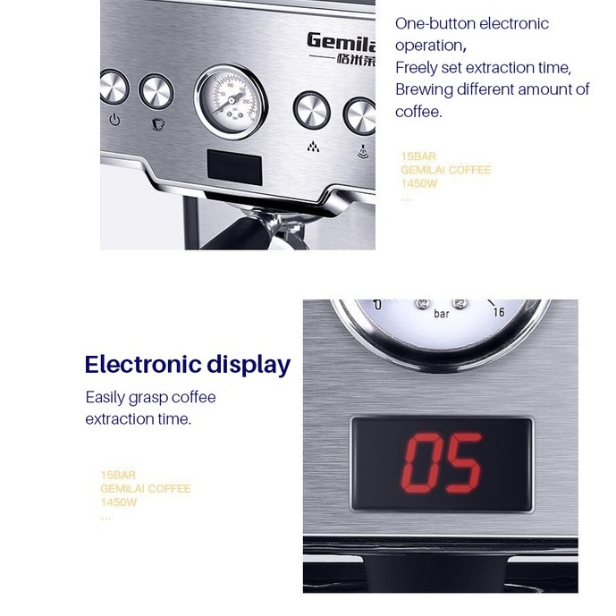 Máy pha cà phê Gemilai CRM 3605 Espresso