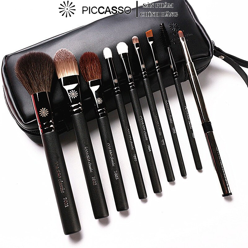 Bộ Cọ Trang Điểm PICCASSO Cao Cấp 9 Cây