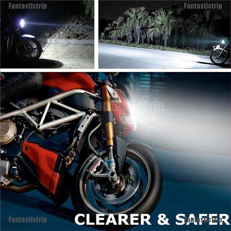 Fantastictrip H4 Motorcycle 3030 18 SMD LED Headlight Head Light Lamp Bulb 6500K 12-24v