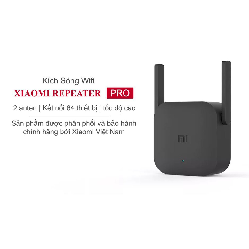 Kích Sóng Wifi Xiaomi Pro 2 Dâu 300Mbps, Phát Sóng Âm Xuyên Tường, Thu Phát Tốt, Băng Tần Rộng, Bảo Hành 12 Tháng