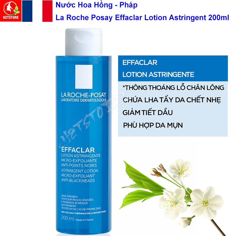 Nước Hoa Hồng Dành Cho Da Dầu Mụn La Roche Posay 200 ml