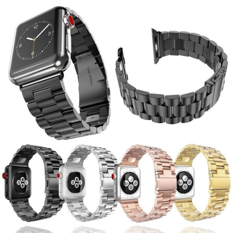 Dây Đeo Bằng Thép Không Gỉ 45mm 41mm Cho iWatch 6 5 4 3 2 SE 44mm 40mm 42mm 38mm