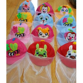 Mũ khăn voan cho bé, mũ kèm khăn voan, mũ chắn gió cho bé