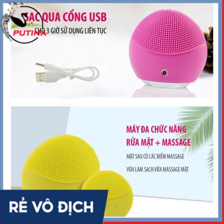 [HÀNG XỊN - HOT] Máy rửa mặt kiêm massage siêu sạch có chế độ sóng siêu âm cao cấp