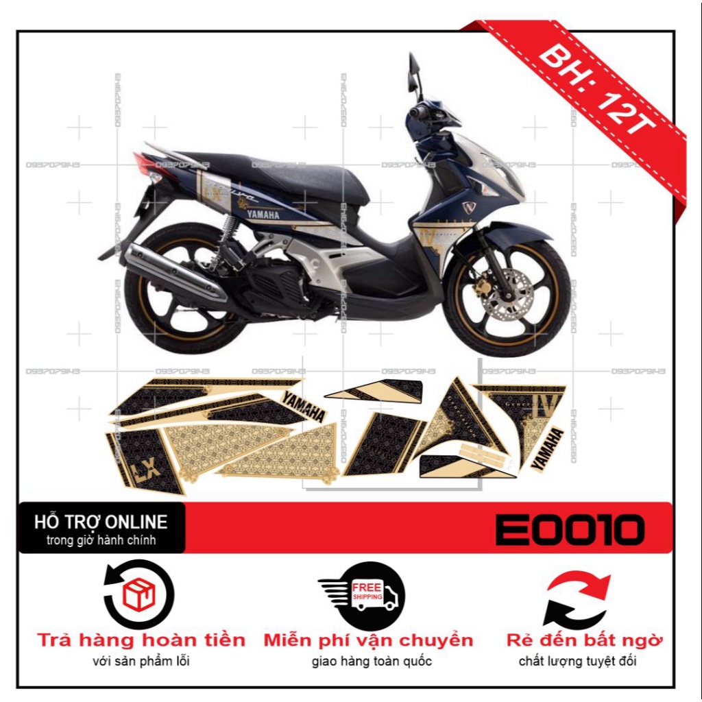 TEM XE NOUVO LX HOA VĂN ZIN 2011 -- SHIN DECAL 2