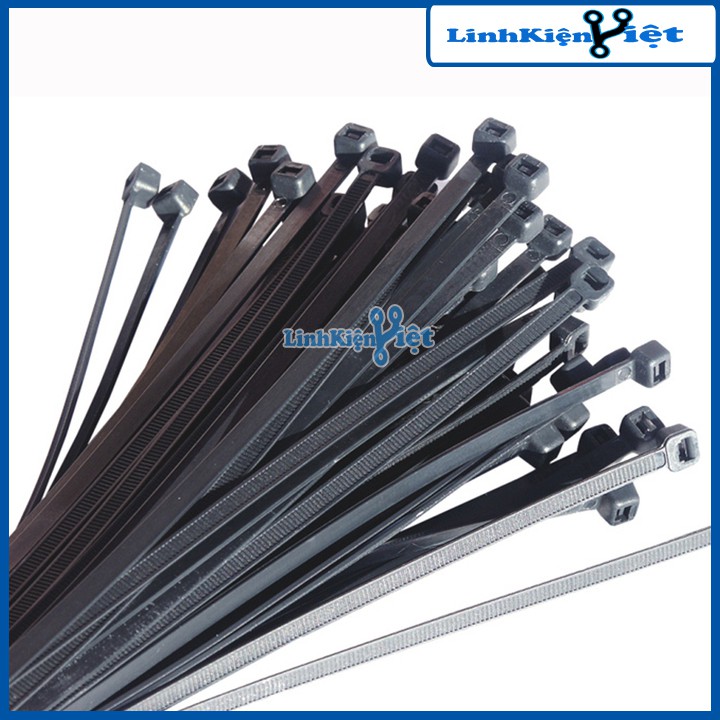 Gói 250PCS Dây Thít Đen 8X400mm