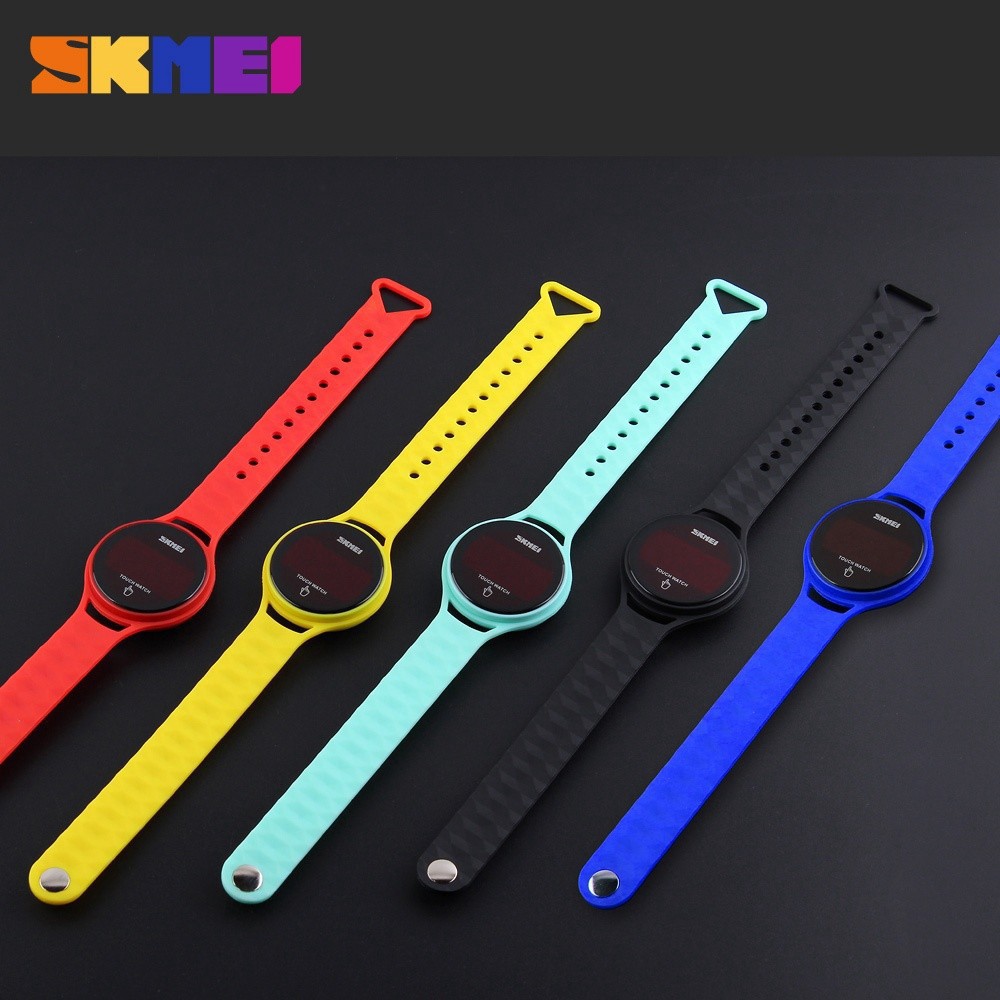 SKMEI 1230 Touch Screen LED PU Strap Simple Strap student Digital Waterproof watches