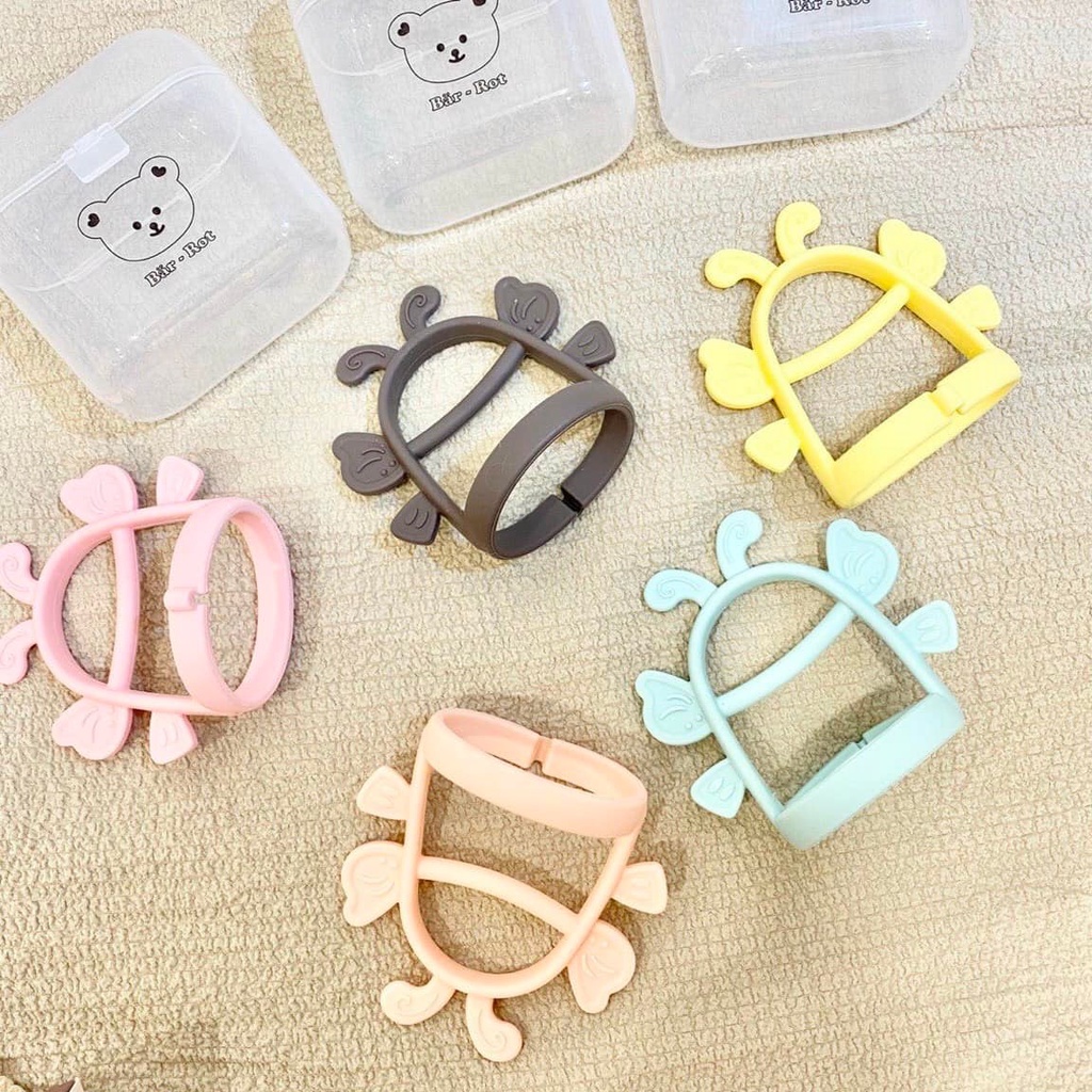 Gặm nướu cầm tay silicone cao cấp TGM/ BAR-ROT kèm hôp đựng