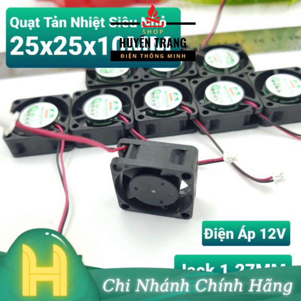 Quạt Tản Nhiệt Máy In 3DQuạt 2.5CMQuạt Máy In 25x25x10MM 2510 12VQuạt 2.5x.2.5x1CM