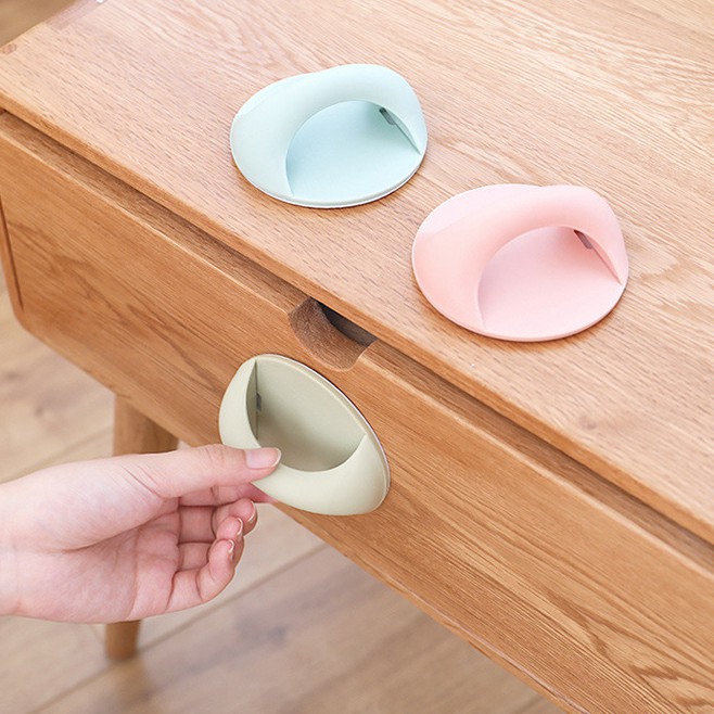 Tay Nắm Cửa Phòng Cửa Tủ Ngăn Kéo Tủ Loại Dán Tiện Lợi