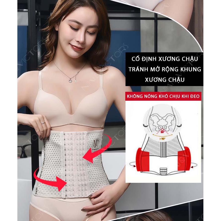 Gen Nịt Bụng Thế Hệ Mới Với 6 Nấc Cài Cao Cấp Đai Latex Gom Bụng Giảm Mỡ Sau Sinh An Toàn Sức Khỏe