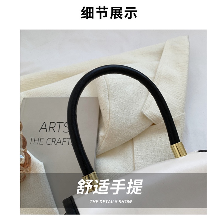 Túi Xách Đeo Vai Màu Tương Phản Phong Cách Retro Thời Trang Mùa Xuân Cho Nữ