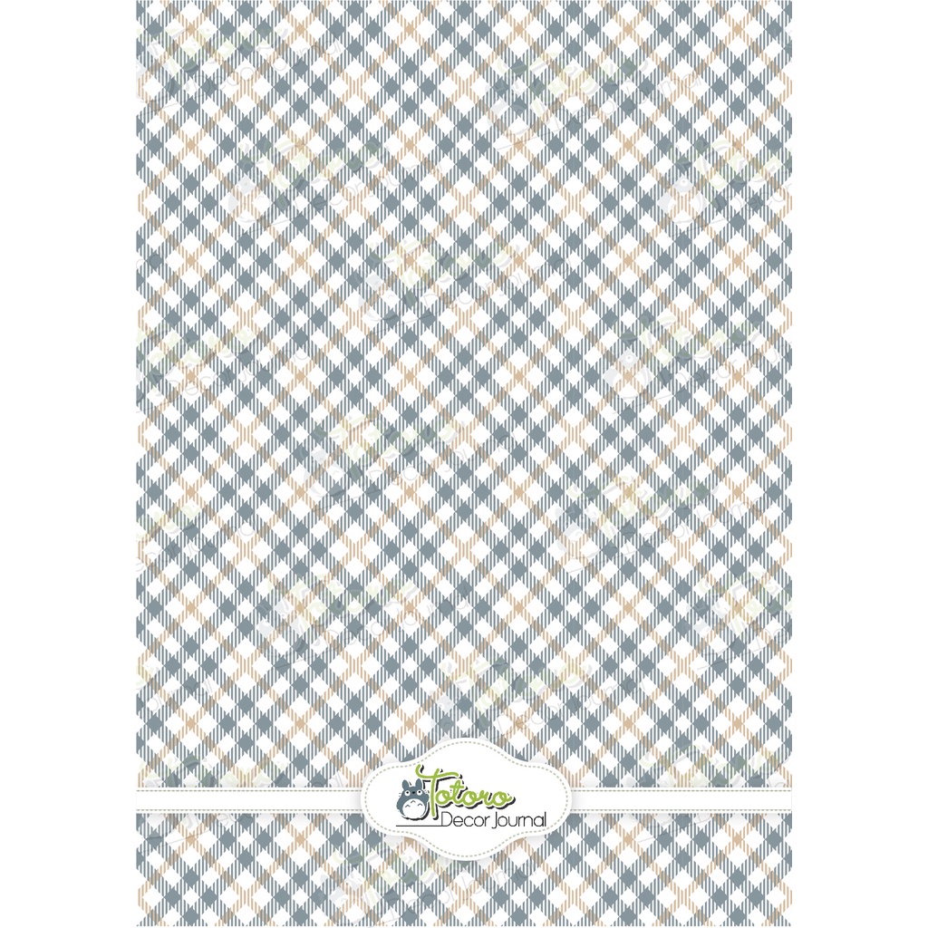 Combo 8 tờ Giấy nền gói hàng gói quà họa tiết caro xanh