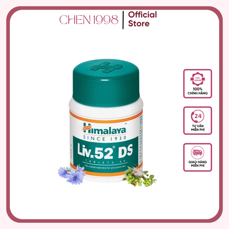 Giải Độc Gan Himalaya Liv. 52 Ds Ấn Độ Lọ 60 viên thải độc đẹp da bản nâng cấp