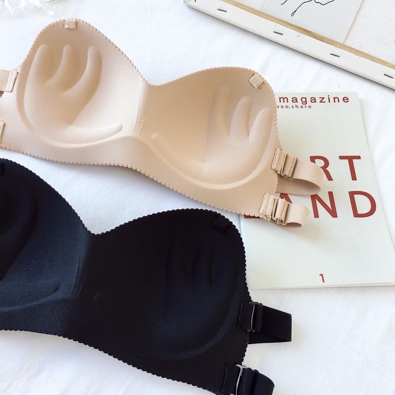 Áo lót bra đúc su không gọng (tặng dây vai) 811