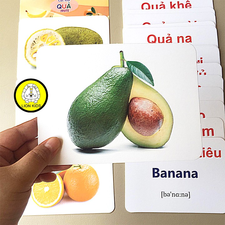 Bộ Thẻ Học Thông Minh Cho Bé 19 Chủ Đề Thẻ Học Glenn Doman Loại To Song Ngữ Flashcard Tiếng Anh