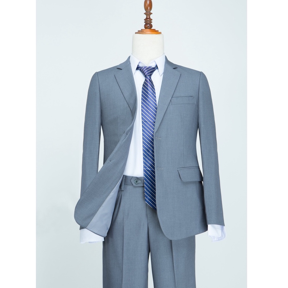 Bộ vest nam trung niên quần áo mặc lên tôn dáng người