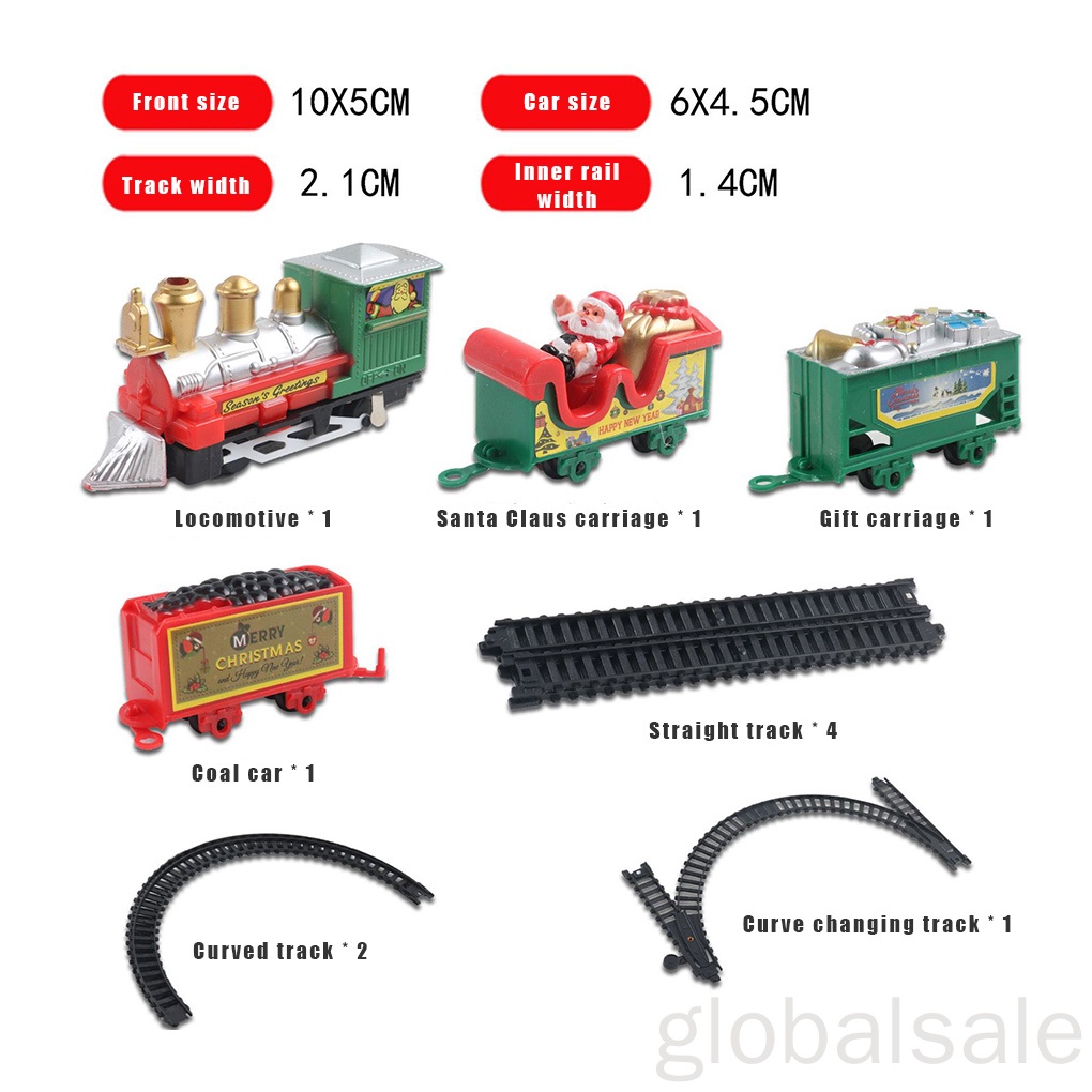 Bộ đồ chơi đường ray xe lửa chủ đề Giáng sinh giáo dục sớm cho trẻ em