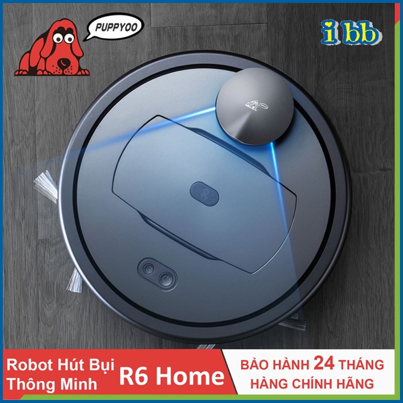 [Bảo Hành 24 Tháng] Robot Hút Bụi Lau Nhà Thông Minh Cao Cấp PUPPYOO R6 Home Lực Hút 2000 Pa