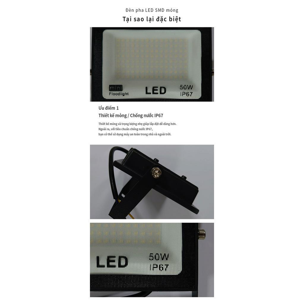 Đèn pha LED SMD mỏng 30W / 50W