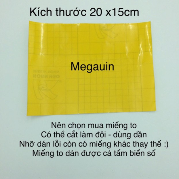 [Mã LIFEAUMAY giảm 10% tối đa 30k đơn 150k] Đề can (decal) vàng, xanh, đỏ dán biển số xe máy