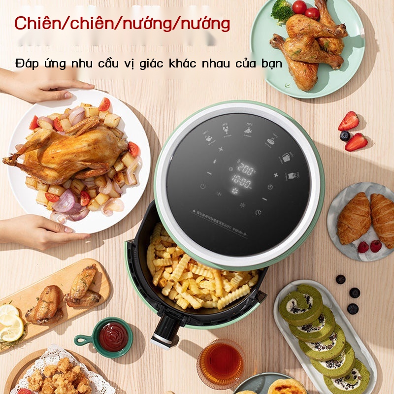 ▥Nồi chiên không khí gia đình nhật bản đa chức năng tự động công suất lớn thông minh không dầu chiên khoai lang
