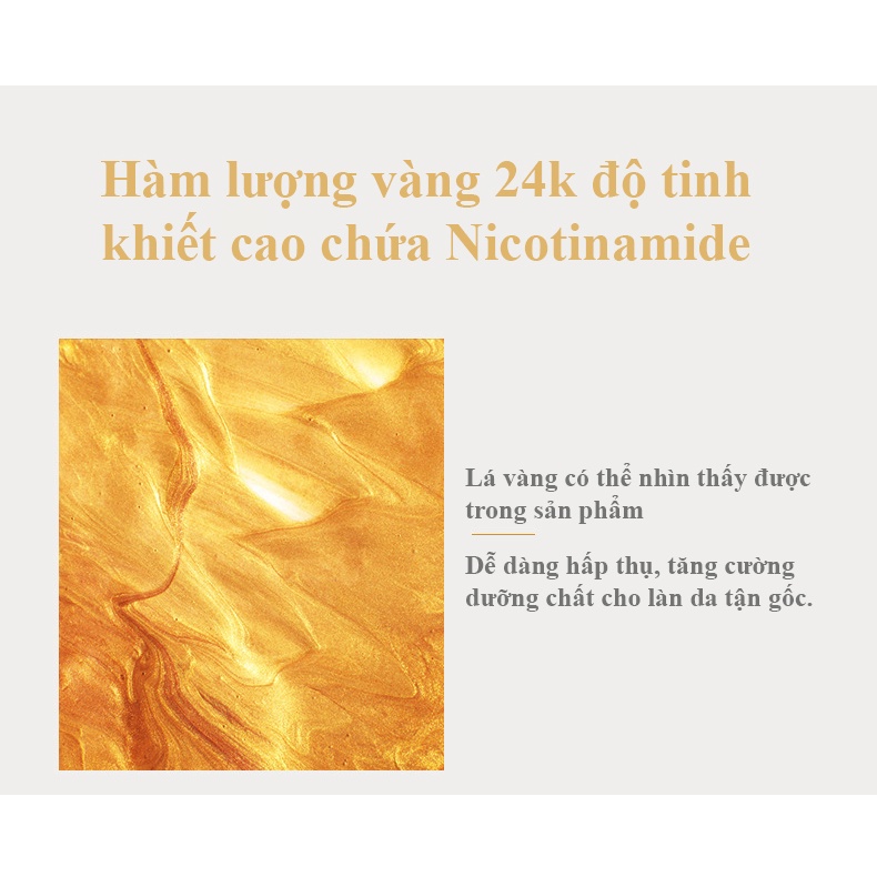 Toner Nước cân bằng tinh chất Gold 24K VENZEN chai 300ml nội địa Trung