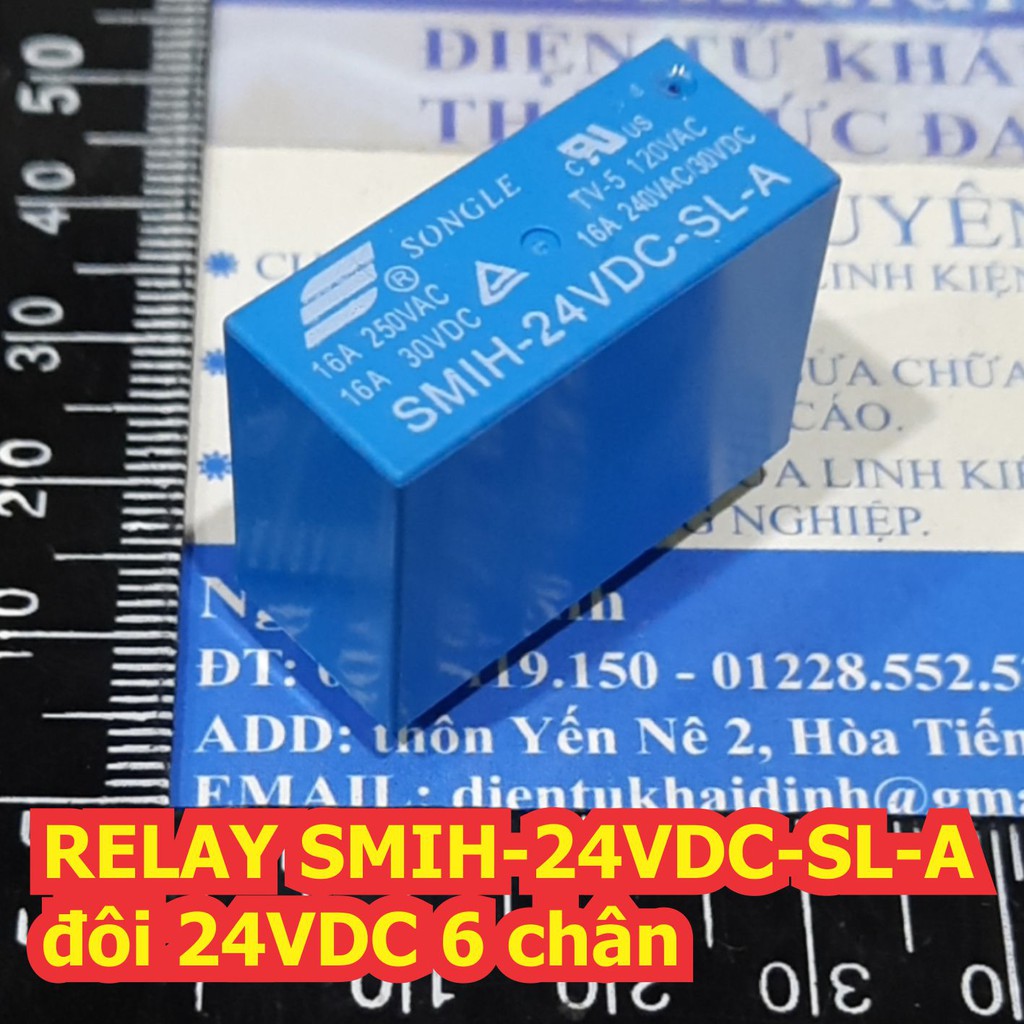 RELAY đôi SMIH-24VDC-SL-A 24VDC 6 chân kde7134