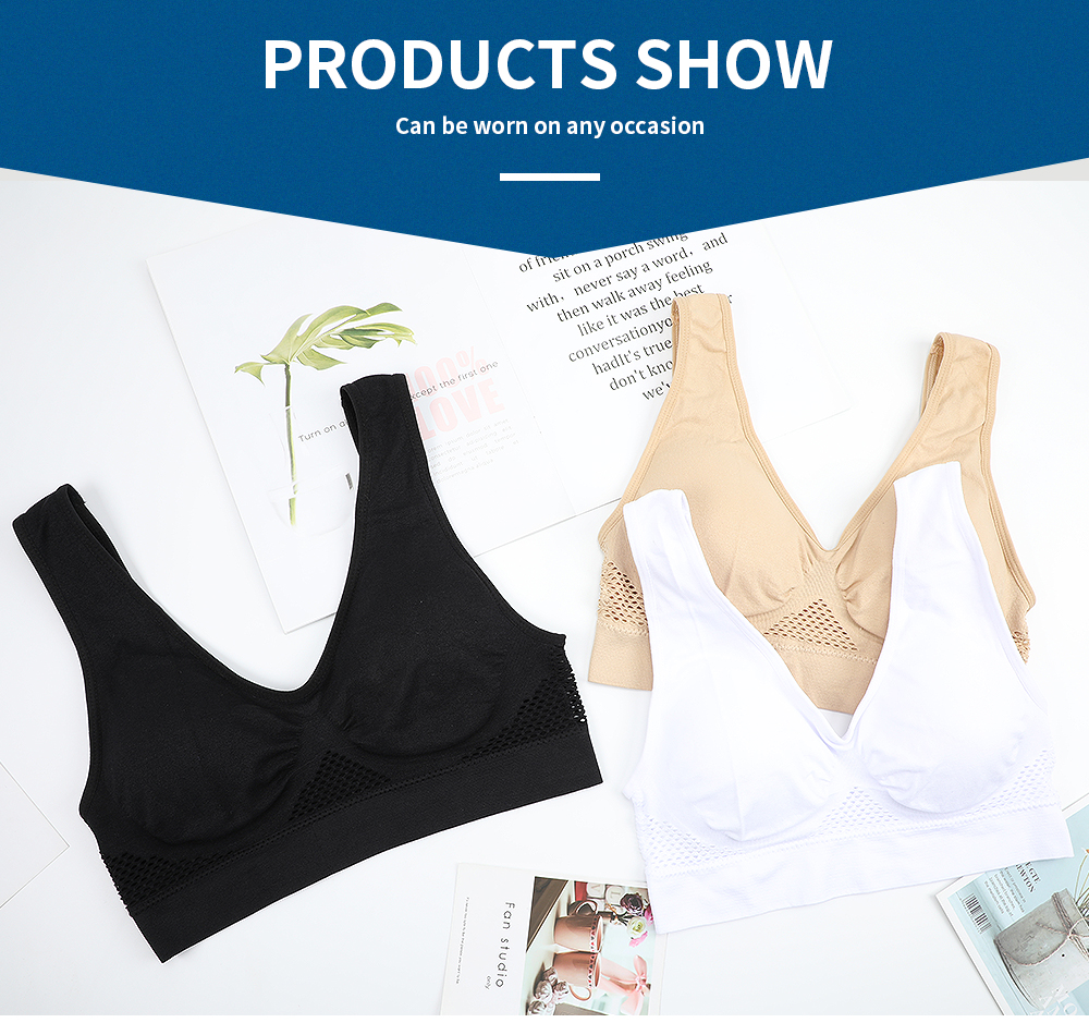 Áo ngực thể thao liền mạch thoáng khí chống sốc cho nữ