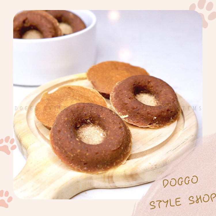 Treat Bánh Thưởng Cho Chó Donut Trái Cây Sấy Khô DOGGOSTYLE Homemade Cung Cấp Chất Xơ Cải Thiện Tiêu Hóa