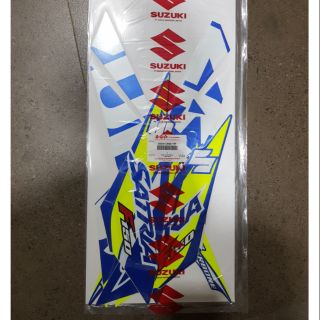 Bộ tem dàn áo Satria Fi chính hãng - Màu xanh gp Ecstar