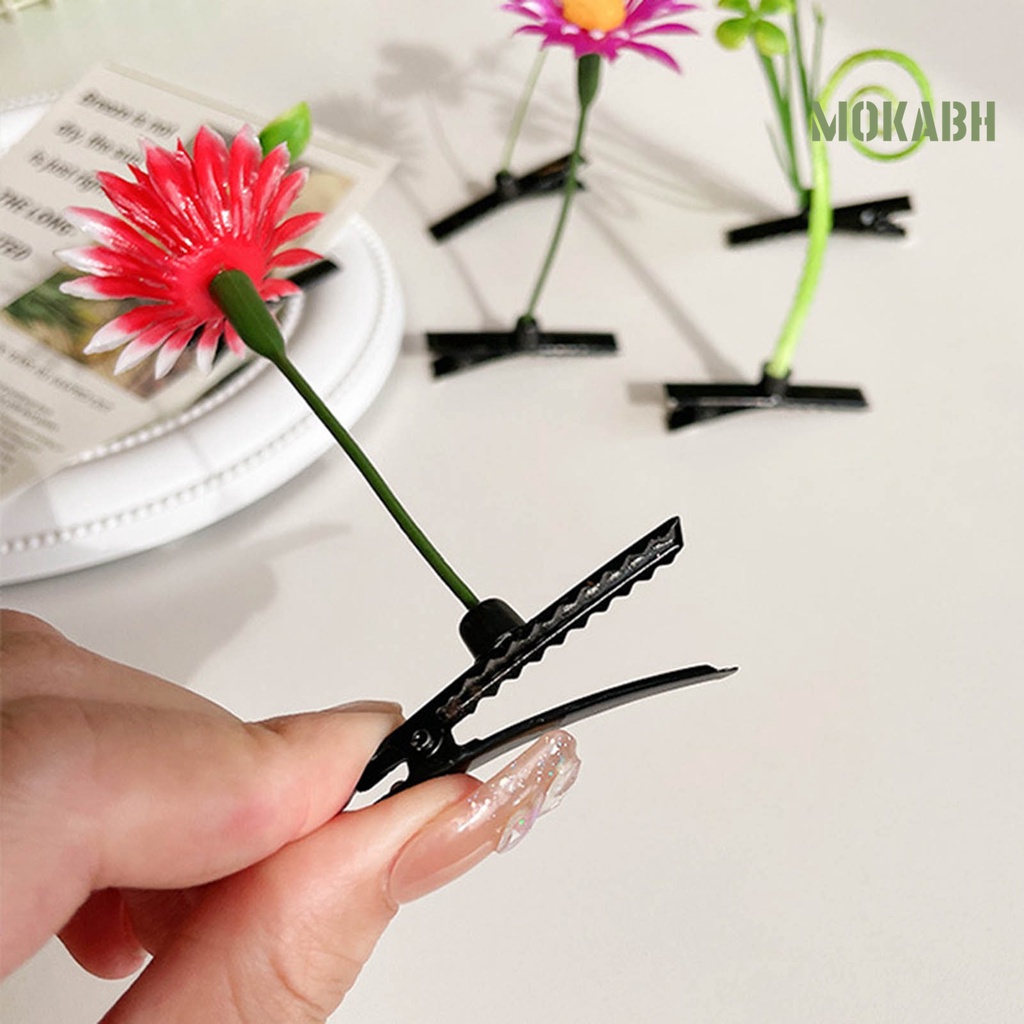 Kẹp Tóc Hình Hạt Đậu Mini Chống Trượt Cho Bé Gái