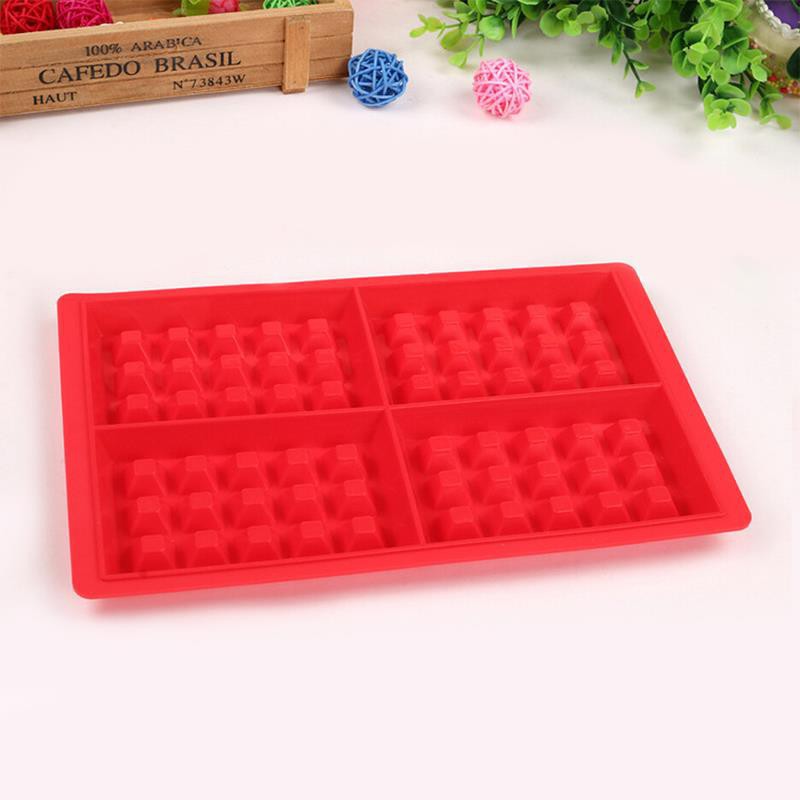 Khuôn làm bánh bằng silicon thiết kế 4 ngăn đa năng tiện dụng