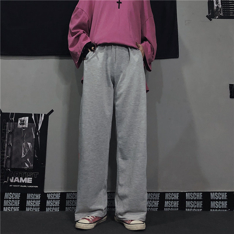 Quần Dài Ống Rộng In Phong Cách Cổ Điển Cá Tính Kiểu Hàn Quốc | BigBuy360 - bigbuy360.vn