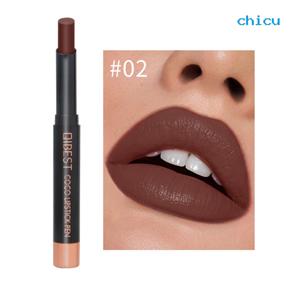 [Hàng mới về] Chì kẻ môi Qibest dưỡng ẩm lâu trôi chống dính trang điểm cao cấp cho nữ