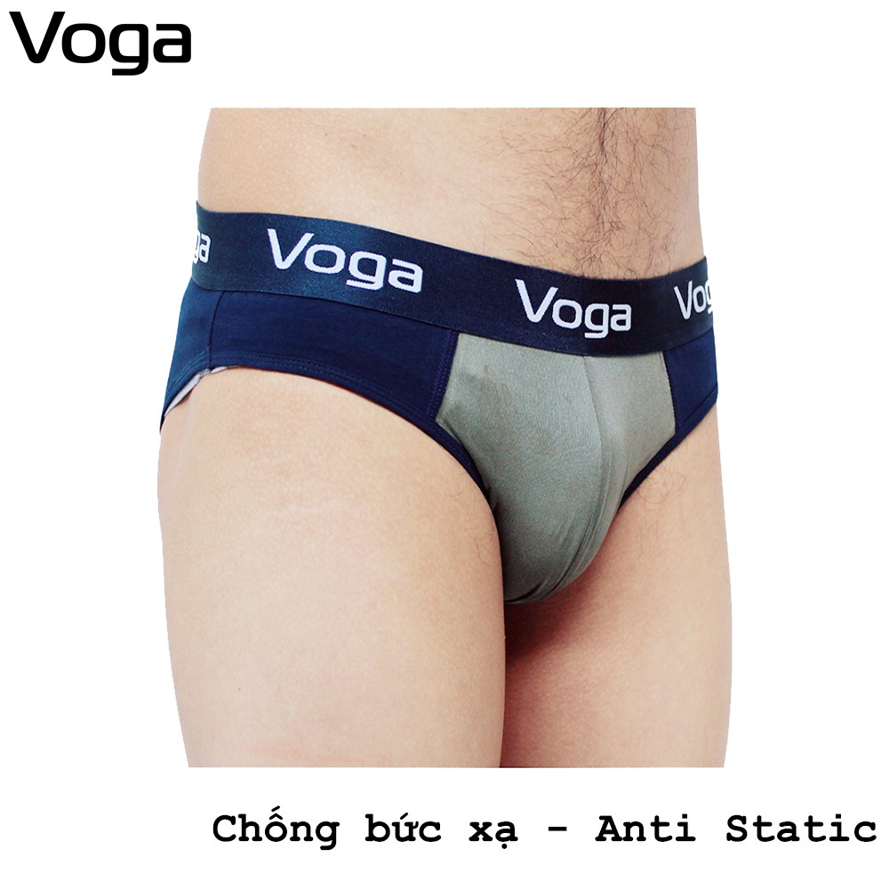Quần lót nam kiểu sịp tam giác Voga Bạc chống bức xạ điện từ di động, wifi