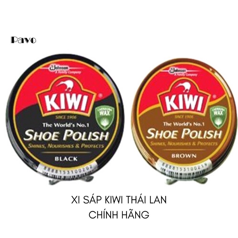Xi đánh giày Kiwi, đen, không màu, nâu đủ màu Thái Lan, Chính Hãng