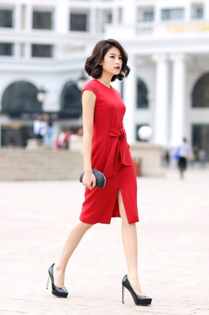 Elise , eve ,  vnxk... váy S đỏ và bé gái công chúa Đỏ sz 5