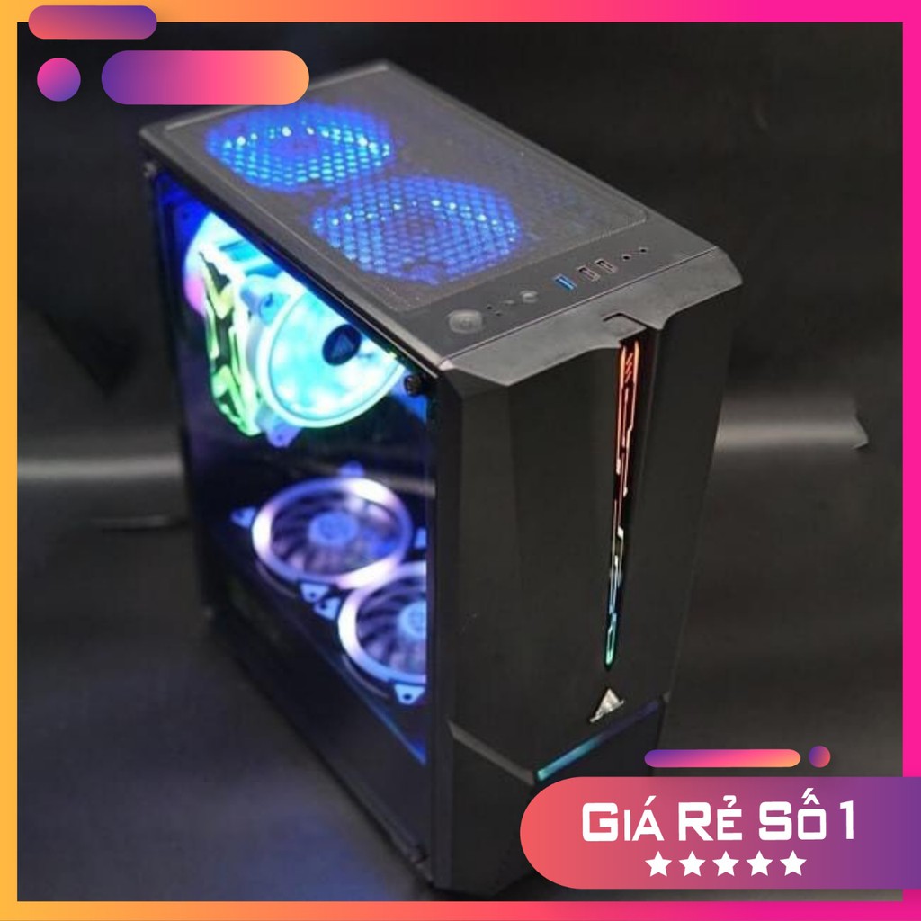 Case VSP FA-405 Gaming Có Sẵn Fan 20cm LED ARGB (có sẵn 2 Fan) - 2T_PC