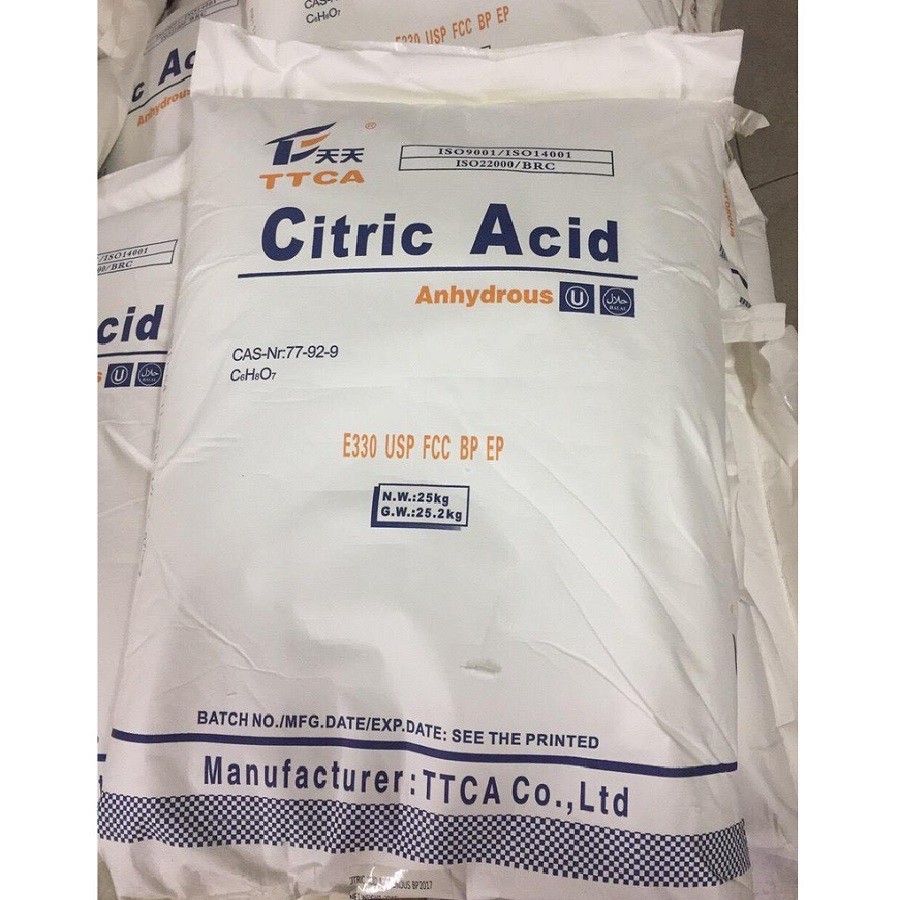 Bột Chanh Acid Citric 1kg, Bột Chua Sử Dụng Trong Thực Phẩm