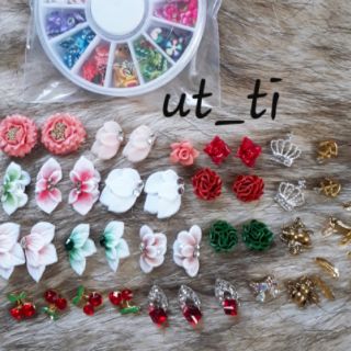 hoa bột nổi 3d nail, 06A