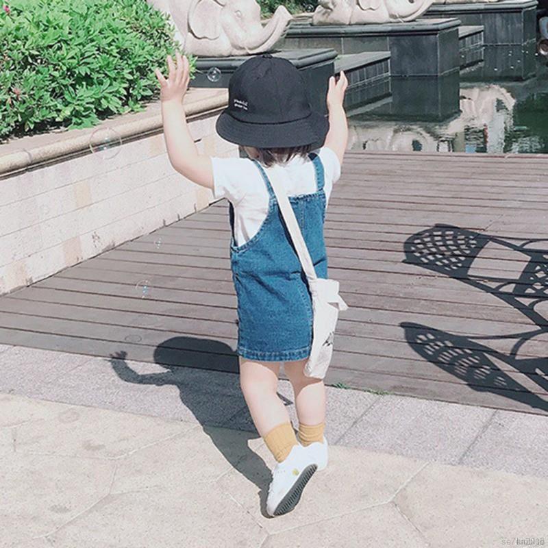 Đầm yếm denim phong cách Hàn Quốc cho bé gái