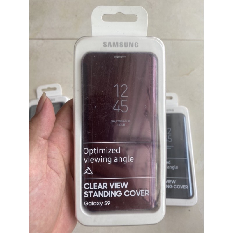 ôp lưng nắp gập clear view Samsung S9