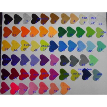 Vải dạ nỉ cứng 45x45cm